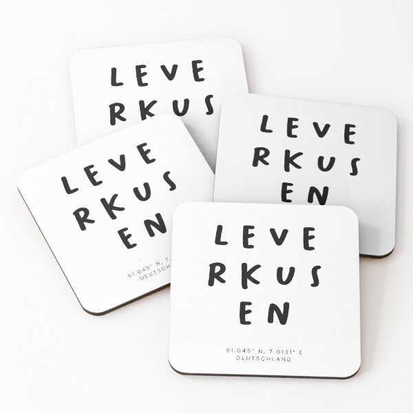 Item preview, Leverkusen | Typography Design | Design Map Coordinates designed and sold by RM-Journey.