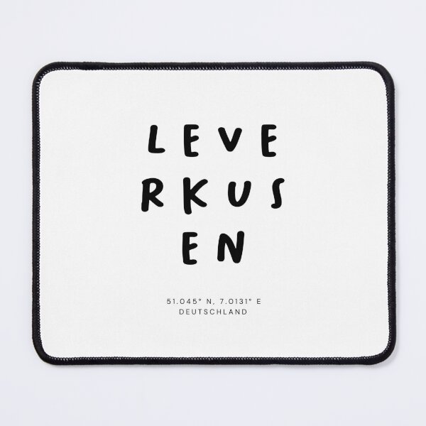 Item preview, Leverkusen | Typography Design | Design Map Coordinates designed and sold by RM-Journey.