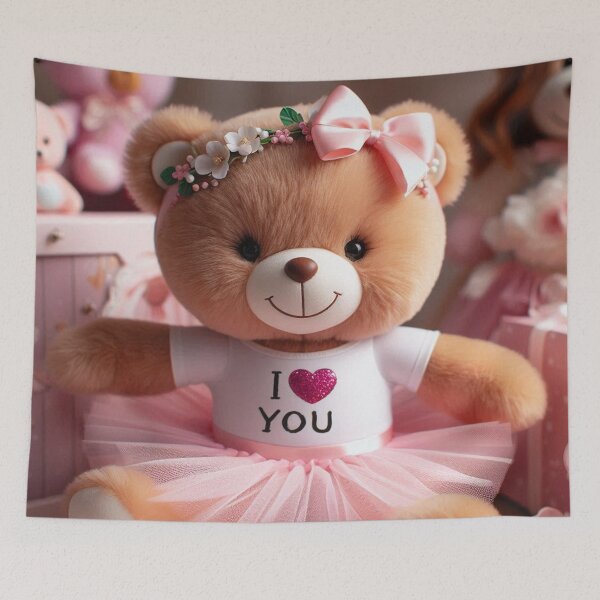 Item preview, I Love You Bear Girl designed and sold by Simplybe1.