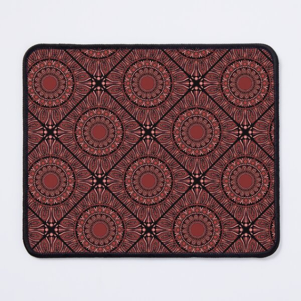 Item preview, Fashion Week Cabernet Coral Whirl Dot Mandala Diamond Tile designed and sold by Triplicate Limited.