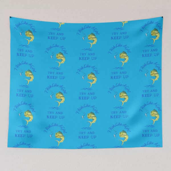 Item preview, I fish like a girl, T-shirts stickers and stuff designed and sold by Smallfish1274.