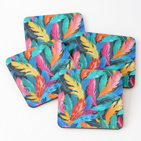 Item preview, Colorful Feathers designed and sold by LumDesignArt.