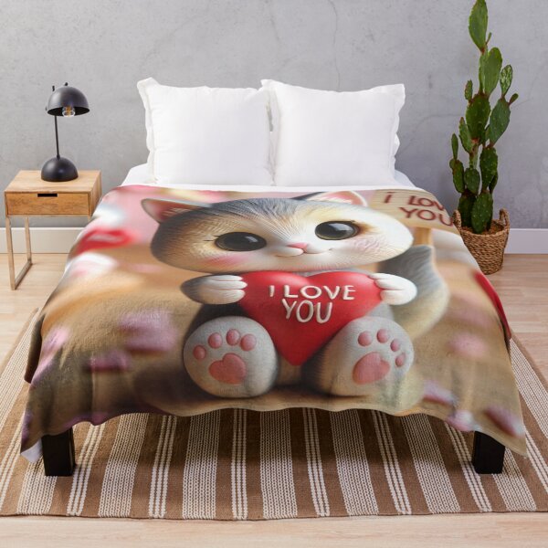 Item preview, I Love You Cute Cat designed and sold by Simplybe1.