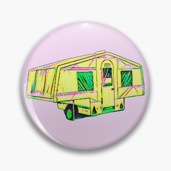 Item preview, Yellow and Pink Trailer Tent designed and sold by BeccaAelishe.