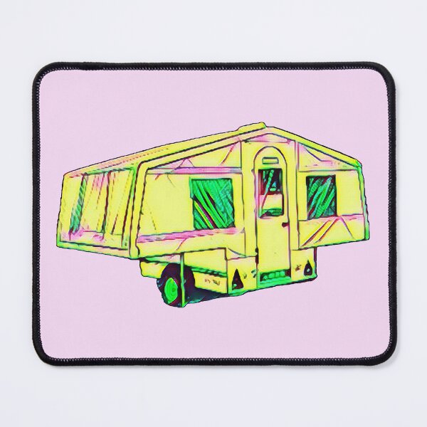 Item preview, Yellow and Pink Trailer Tent designed and sold by BeccaAelishe.