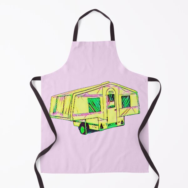 Item preview, Yellow and Pink Trailer Tent designed and sold by BeccaAelishe.