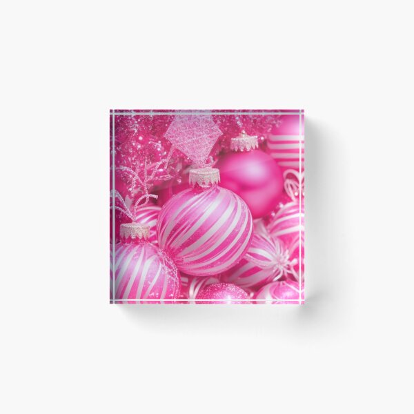 Item preview, Pink Christmas Ornaments 1 designed and sold by PinkGoddessLove.