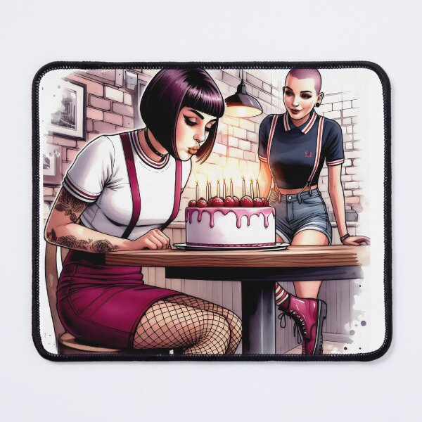 Item preview, Happy Birthday Skinhead Mod Ska Girl designed and sold by fatbanana.