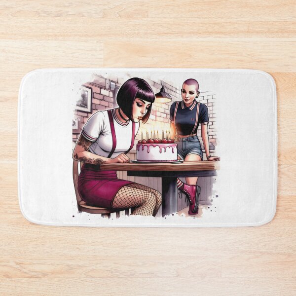 Item preview, Happy Birthday Skinhead Mod Ska Girl  designed and sold by fatbanana.
