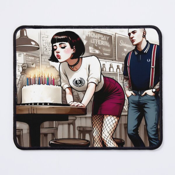 Item preview, Happy Birthday Mod Ska Girl designed and sold by fatbanana.