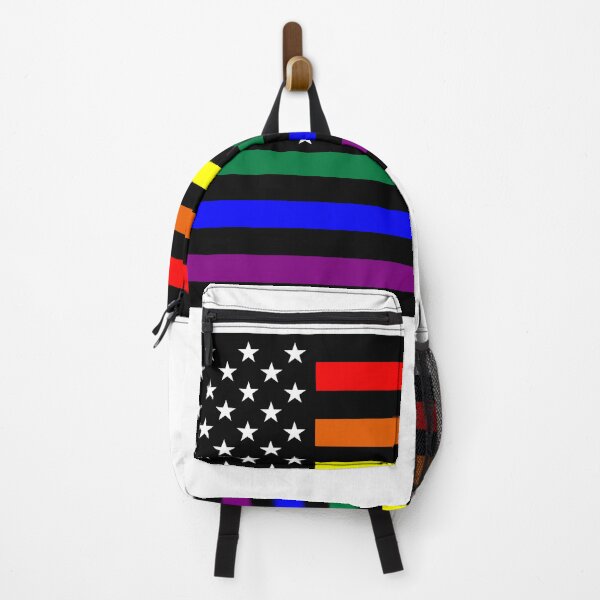 Item preview, Thin LGBTQ Line US Flag designed and sold by GivingPLUR.