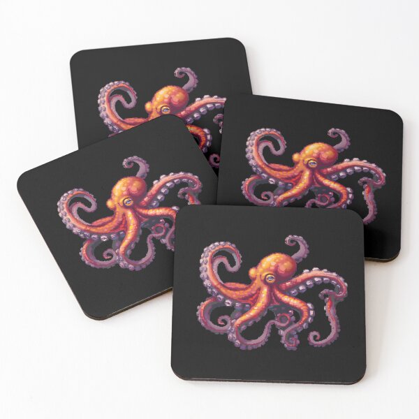 Item preview, Pixel Octopus designed and sold by CUTEDOGGIEZ.