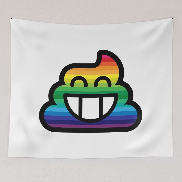 Item preview, Smiley Emoji Rainbow Poop designed and sold by VEB Ostladen.