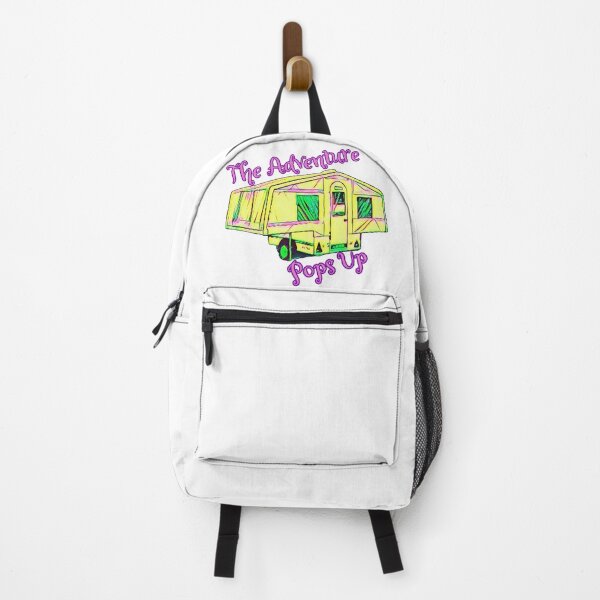 Item preview, The Adventure Pops Up Yellow and Pink Trailer Tent designed and sold by BeccaAelishe.