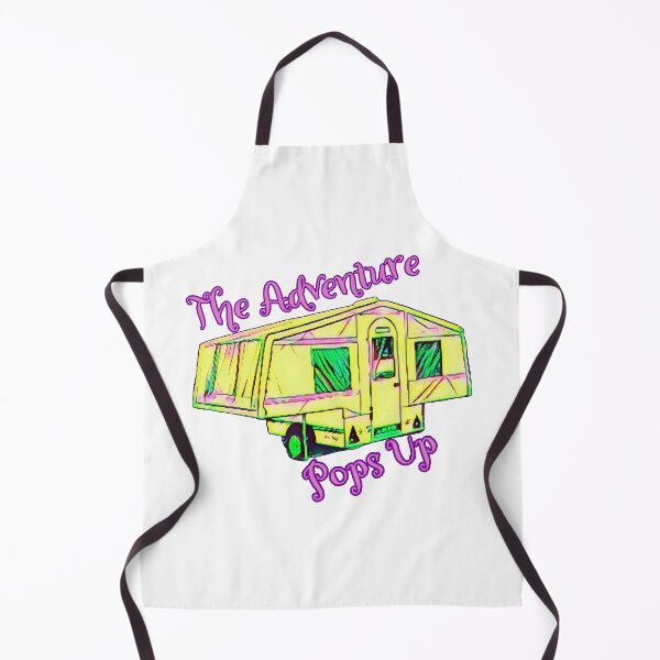 Item preview, The Adventure Pops Up Yellow and Pink Trailer Tent designed and sold by BeccaAelishe.