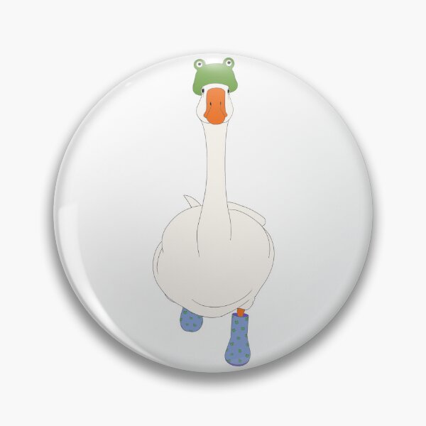 Item preview, Silly Goose in Wellies and Frog Hat designed and sold by WildlingInk.