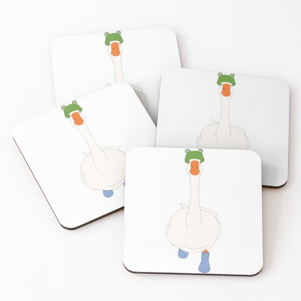 Item preview, Silly Goose in Wellies and Frog Hat designed and sold by WildlingInk.