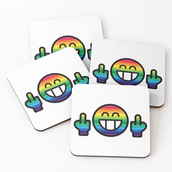 Item preview, Smiley Emoji Rainbow with middle finger designed and sold by VEB Ostladen.