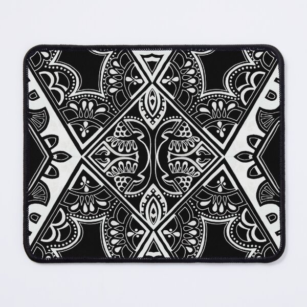 Item preview, Bohemian Tile Lace Black and White designed and sold by Deborah Maxemow.