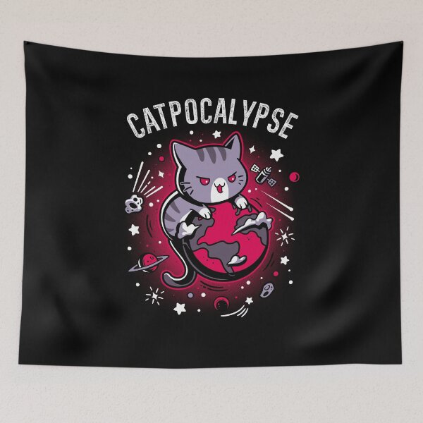 Item preview, Total Catpocalypse - Cute Evil Cat designed and sold by Snouleaf.