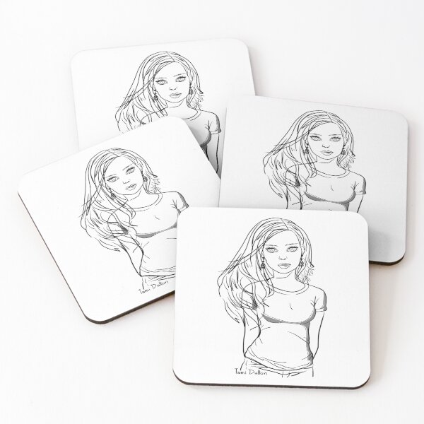 Item preview, Cady LineArt designed and sold by BrushAddict Studio.