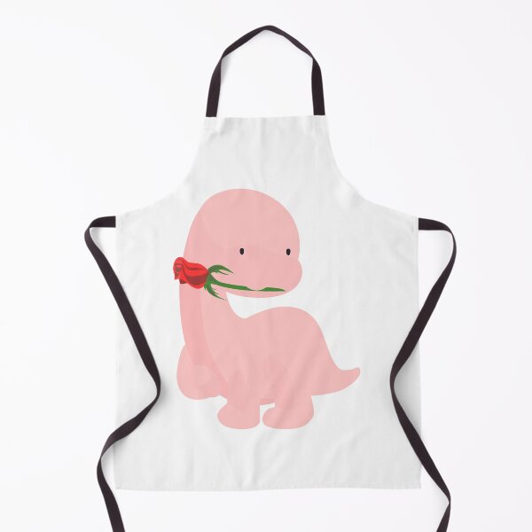 Item preview, Pink dinosaur holding a rose designed and sold by Spirit and Style.