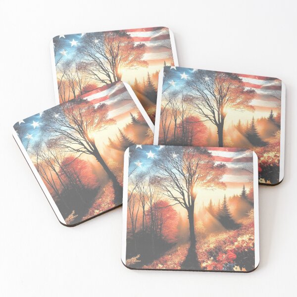 Item preview, Autumn Forest: Fall Colors & Patriotic Mist designed and sold by ValorVerse.