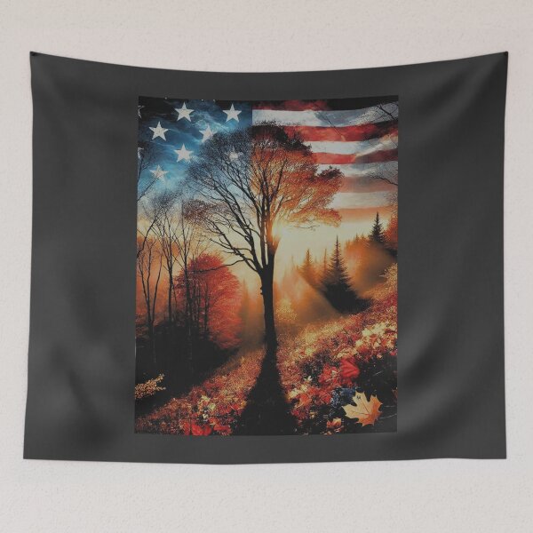Item preview, Autumn Forest: Fall Colors & Patriotic Mist designed and sold by ValorVerse.