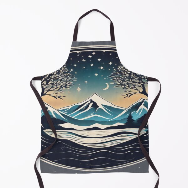 Item preview, Night Panorama with Mountain View designed and sold by merve02shop.