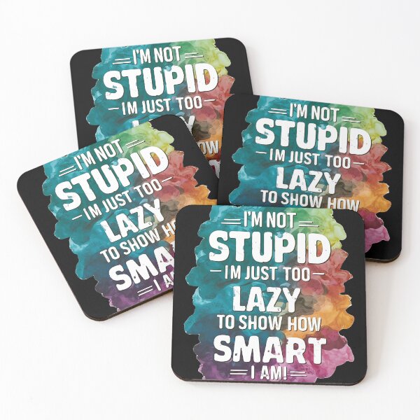 Item preview, Effortless Genius I'm Not Stupid, I'm Just Too Lazy to Show How Smart I Am T-Shirt designed and sold by AI-volution.