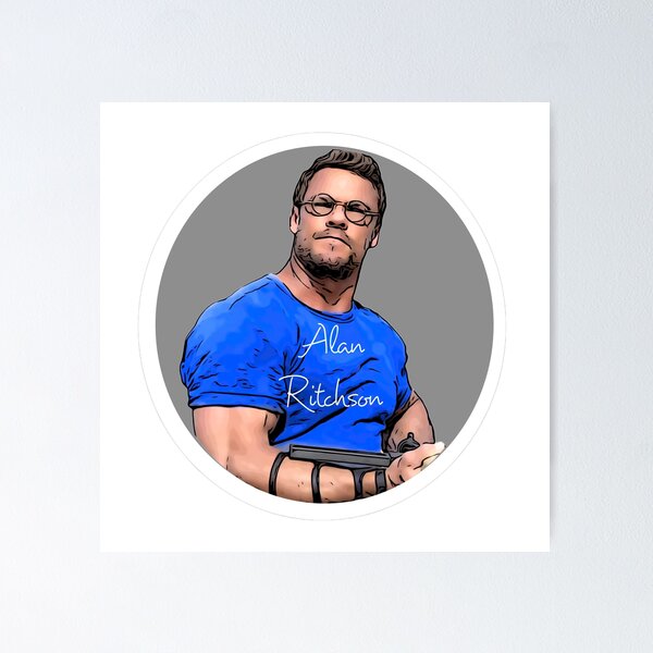 Item preview, Sticker of Alan Ritchson  designed and sold by LisaMPierce1990.