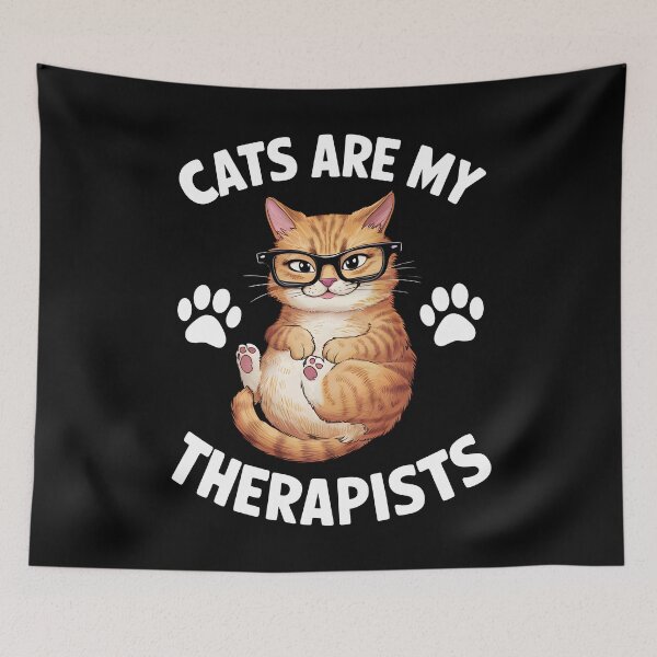 Item preview, Cats Are My Therapists designed and sold by VerdePlantTees.