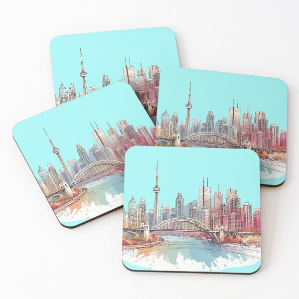 Item preview, Toronto Downtown 3D Sketch Art ,  designed and sold by PaintMeWorld.