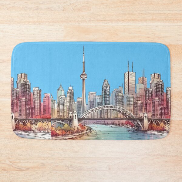 Item preview, Toronto Downtown 3D Sketch Art ,  designed and sold by PaintMeWorld.