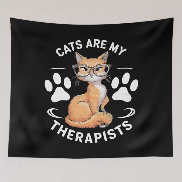 Item preview, Cats Are My Therapists designed and sold by VerdePlantTees.