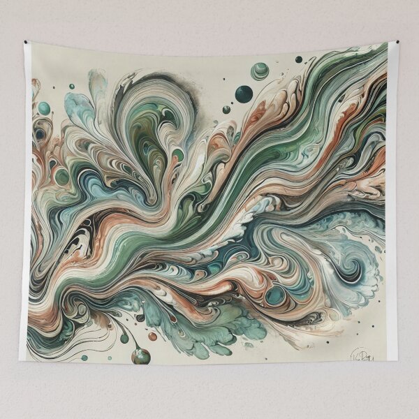 Item preview, Nature-Inspired Fluid Art  designed and sold by CaliCreatives.