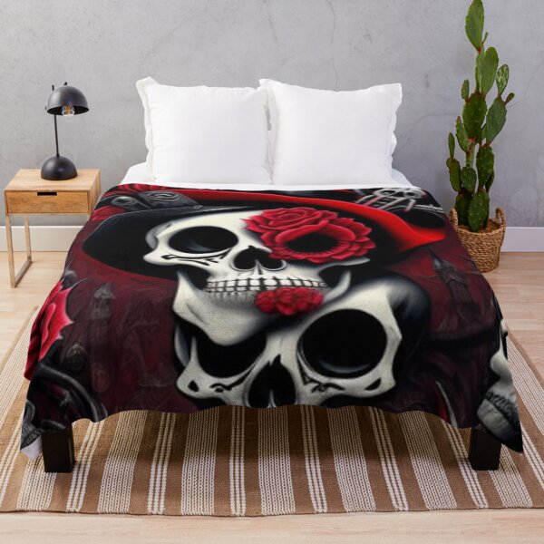 Item preview, Abstract Goth Skeletons & Roses designed and sold by TheDarkWardrobe.