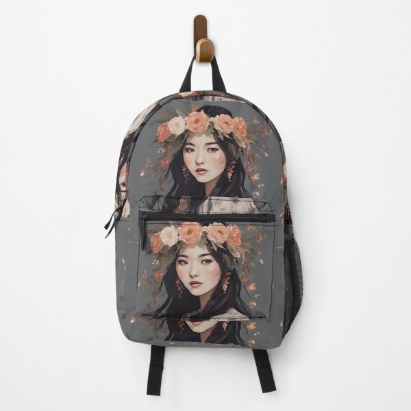 Item preview, Blossoming Elegance: An Asian Beauty Adorned in Flowers designed and sold by Emilyprintart.