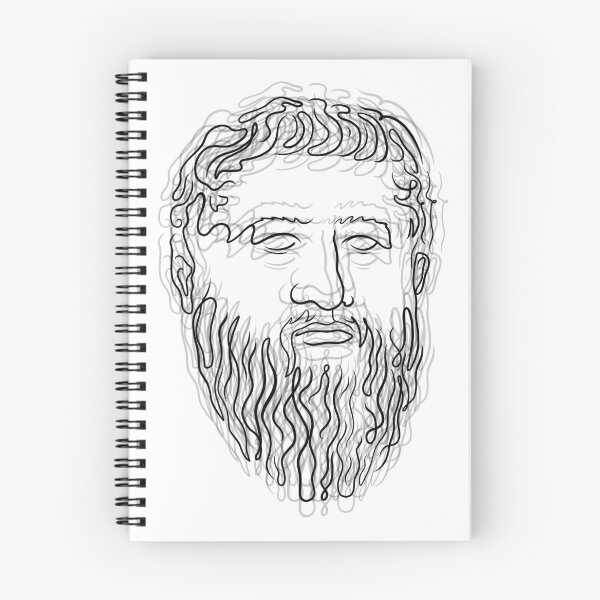 Item preview, Philosopher's Wisdom: Plato Line Art (White Background) designed and sold by estoicore.