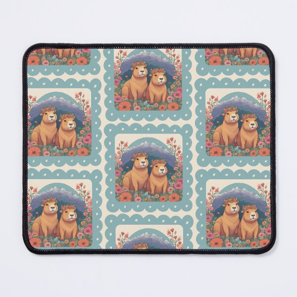 Item preview, Sweet Capy, Capybara, Flower Cappy designed and sold by GOLDENGARDENART.