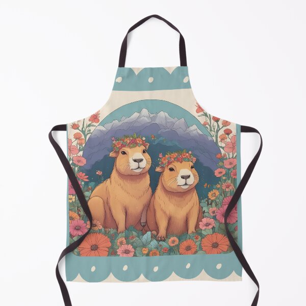 Item preview, Sweet Capy, Capybara, Flower Cappy designed and sold by GOLDENGARDENART.