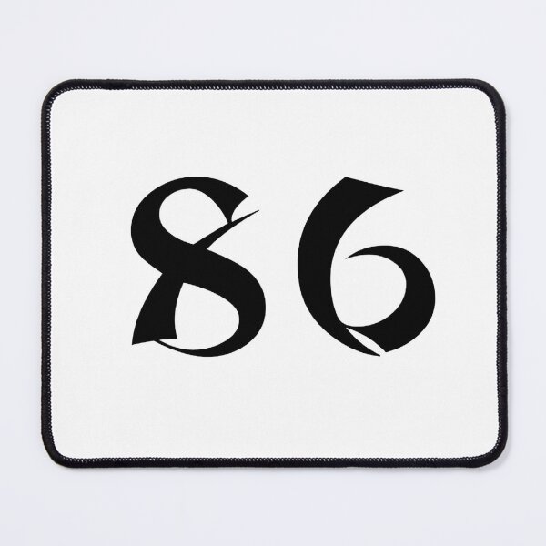 Item preview, 86, eighty-six, black, shangai designed and sold by Numbers-Art.