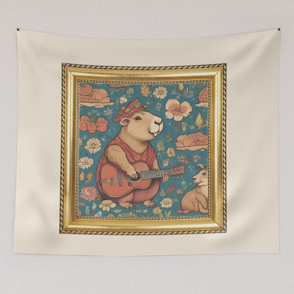 Item preview, Sweet Capy, Capybara, Flower Cappy, Music designed and sold by GOLDENGARDENART.