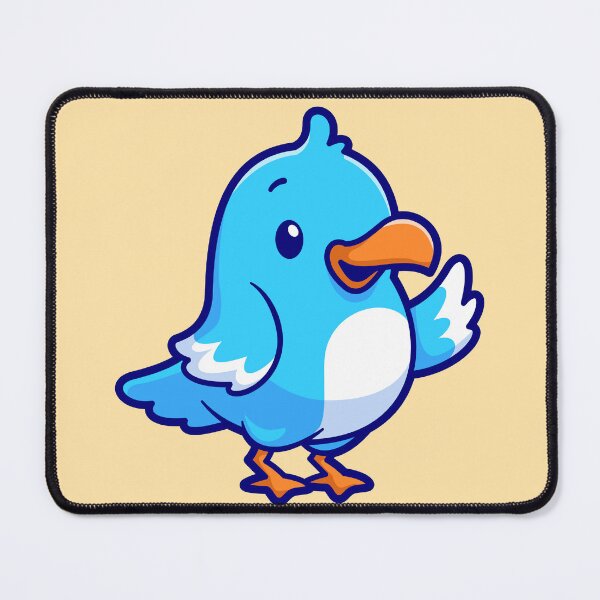 Item preview, "Cute Bird Waving Hand: Cartoon Vector Icon Illustration" designed and sold by hjian8219.