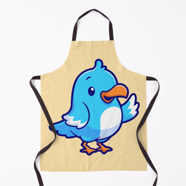 Item preview, "Cute Bird Waving Hand: Cartoon Vector Icon Illustration" designed and sold by hjian8219.