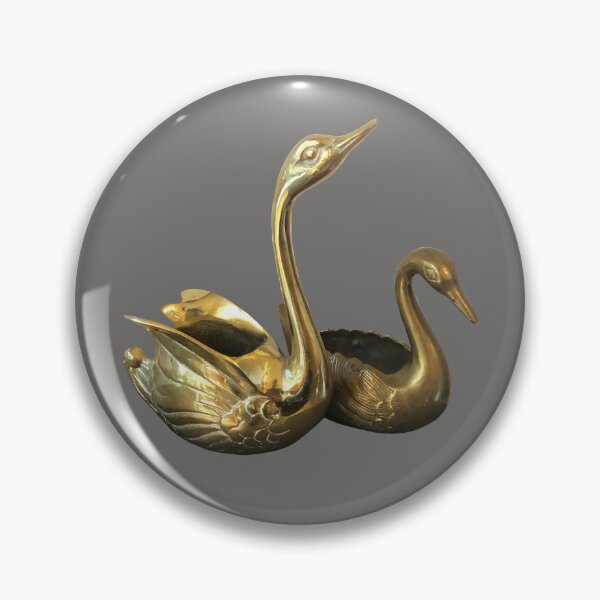 Item preview, Gold vintage Swans designed and sold by suekieper.