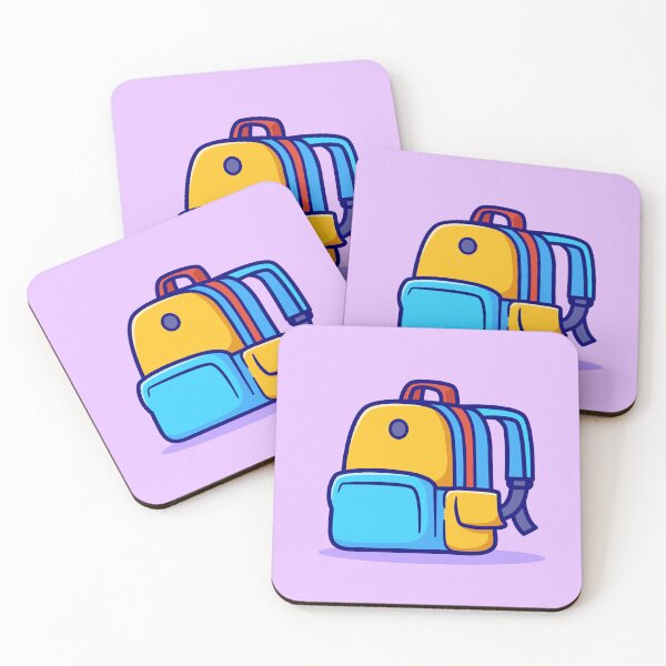 Item preview, "Cute School Backpack: Cartoon Vector Icon Illustration" designed and sold by hjian8219.