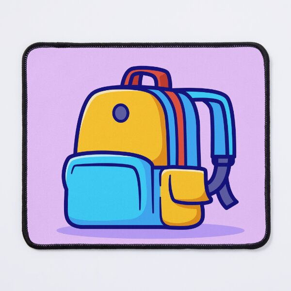 Item preview, "Cute School Backpack: Cartoon Vector Icon Illustration" designed and sold by hjian8219.