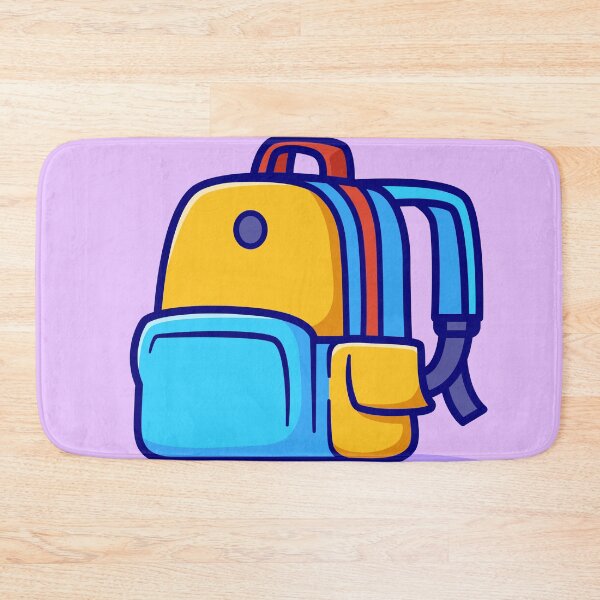 Item preview, "Cute School Backpack: Cartoon Vector Icon Illustration" designed and sold by hjian8219.