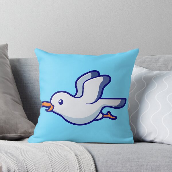 Item preview, "Cute Flying Gull: Cartoon Vector Icon Illustration" designed and sold by hjian8219.